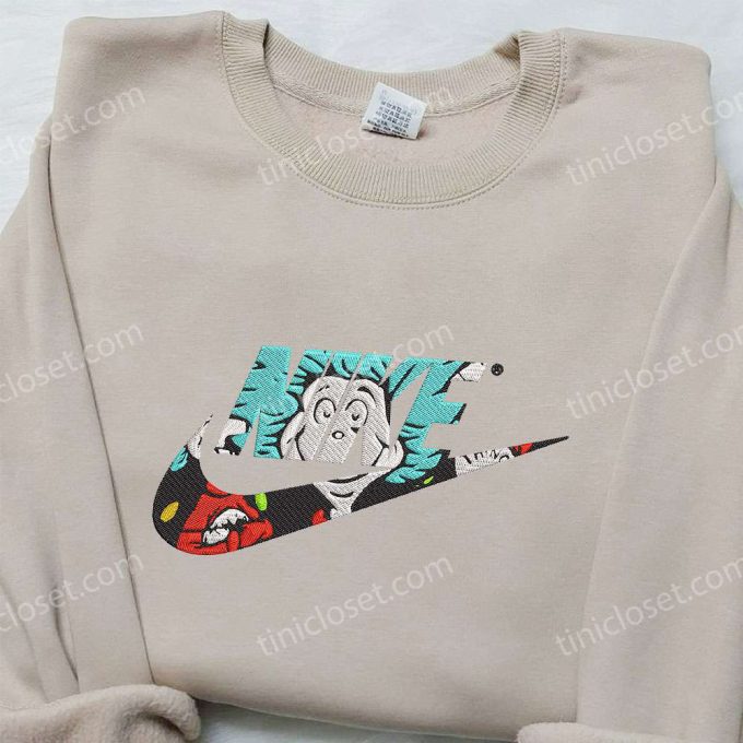 Thing One x Nike Embroidered Hoodie & Dr Seuss Shirt Nike Inspired Embroidery