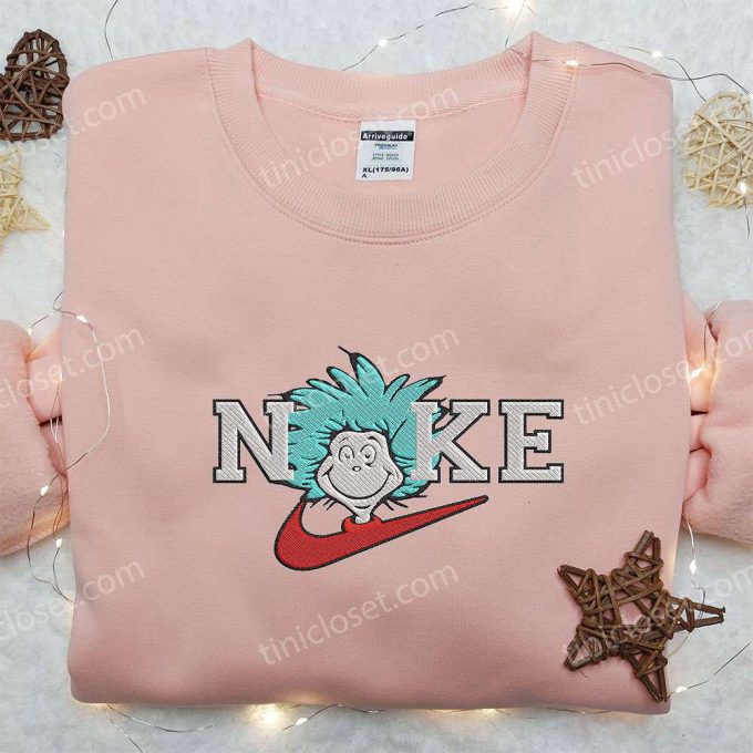 Thing One x Nike Embroidered Hoodie & Dr Seuss Shirt – Nike Inspired Embroidery