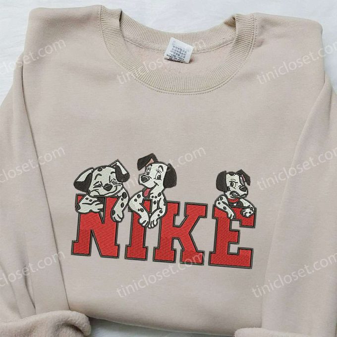 Three Dogs x Nike Embroidered Shirt: 101 Dalmatians Custom Design