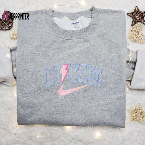 Minnie Mouse Heart x Nike Embroidered Sweatshirt: Disney Characters & Nike Inspired Shirt