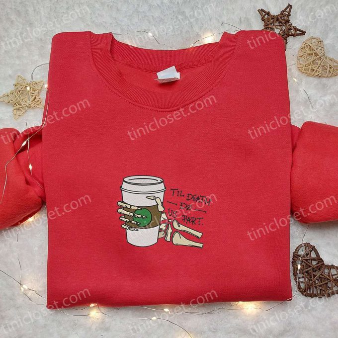 Funny Skeleton Hand Drink Coffee Sweatshirt: Best Halloween Gift for Family