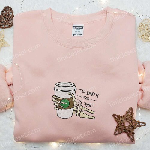 Funny Skeleton Hand Drink Coffee Sweatshirt: Best Halloween Gift for Family