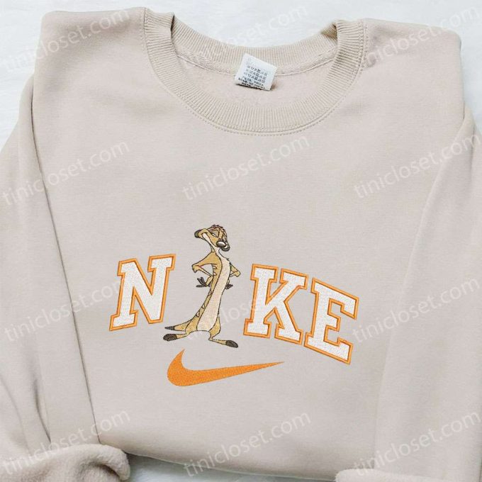 Timon x Nike Cartoon Embroidered Sweatshirt & Disney Characters T-shirt: Best Family Gift Ideas