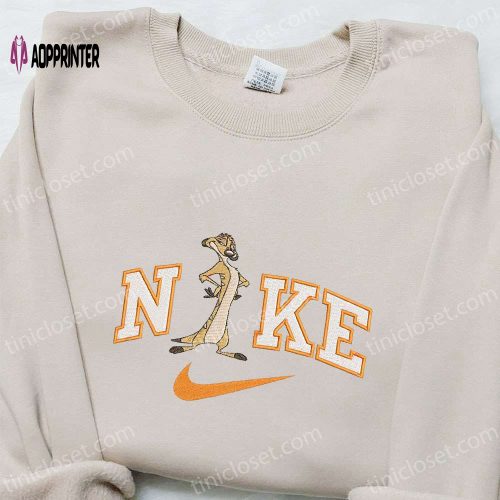 Timon x Nike Cartoon Embroidered Sweatshirt & Disney Characters T-shirt: Best Family Gift Ideas