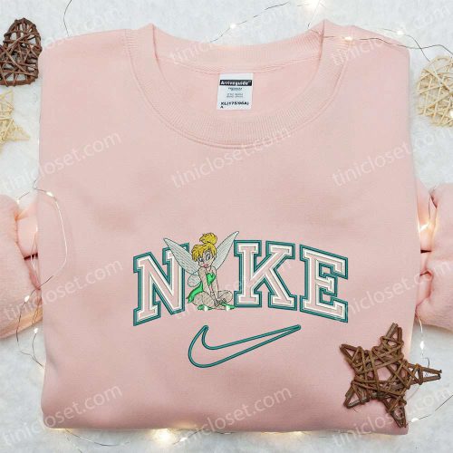 Tinkerbell x Nike Embroidered Sweatshirt: Disney Characters Hoodie Perfect Birthday Gift