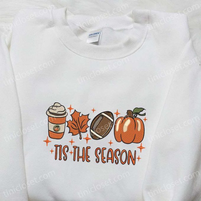 Fall Embroidered Shirt: Vintage Design for the Season – Best Halloween Gifts for Family