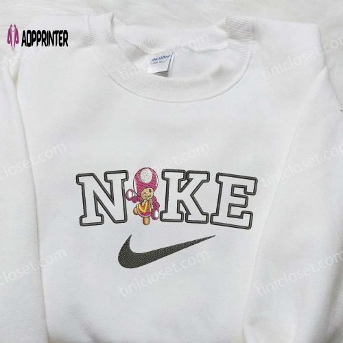 Tom Heart x Nike Swoosh Hoodie Tom and Jerry Shirt: Embroidered Nike Inspired Tops