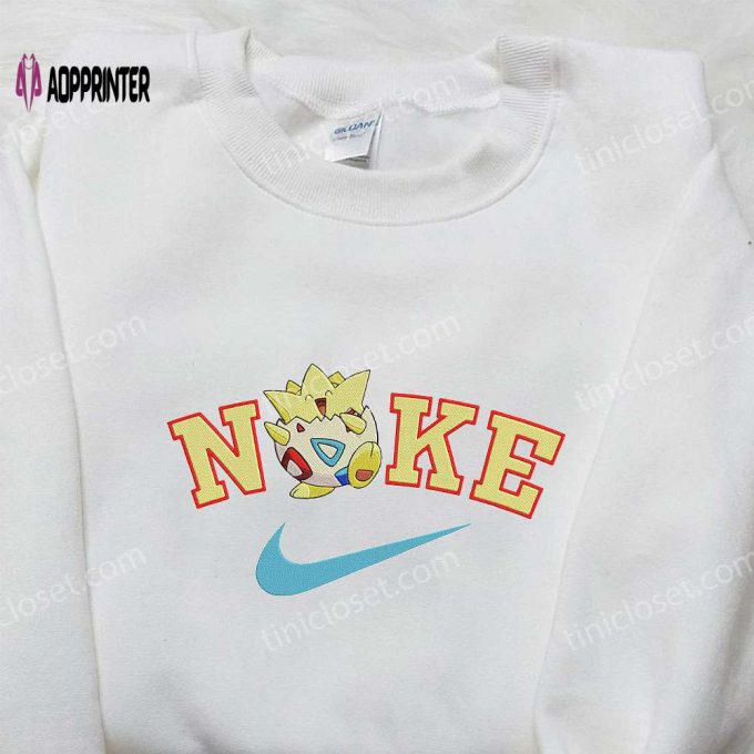 Togepi x Nike Anime Hoodie & Pokemon Embroidered Shirt Nike Inspired Apparel