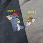 Tom & Jerry Cartoon Embroidered Shirt: Perfect Matching Couple Shirt Limited Edition