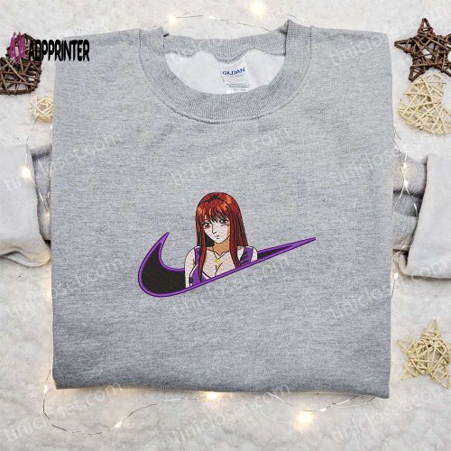 Tomoko Nomura x Nike Anime Embroidered Sweatshirt: Best Nike Inspired Hoodie for Birthday Gifts