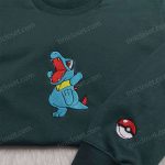 Totodile Pokemon Embroidered Shirt & Sweatshirt Anime Hoodies for Fans