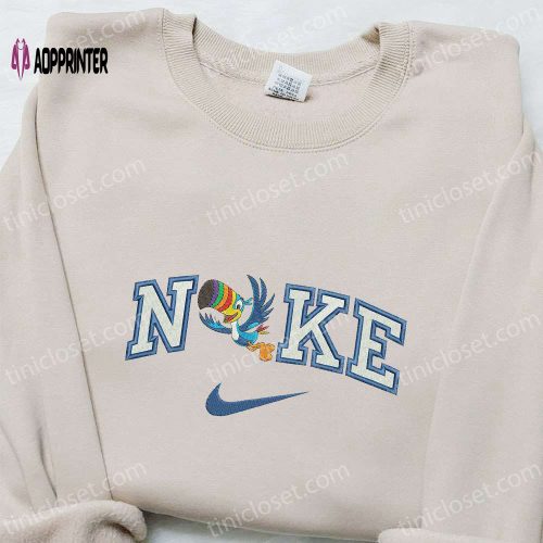 Nike x Stitch Love Cartoon Embroidered Shirt: Best Nike Inspired T-shirt Perfect Family Gift