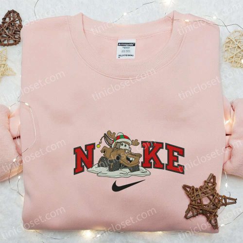 Tow Mater Reindeer Xmas x Nike Sweatshirt: Pixar Cars Disney Plus Shirt Best Gift Ideas for All Occasions