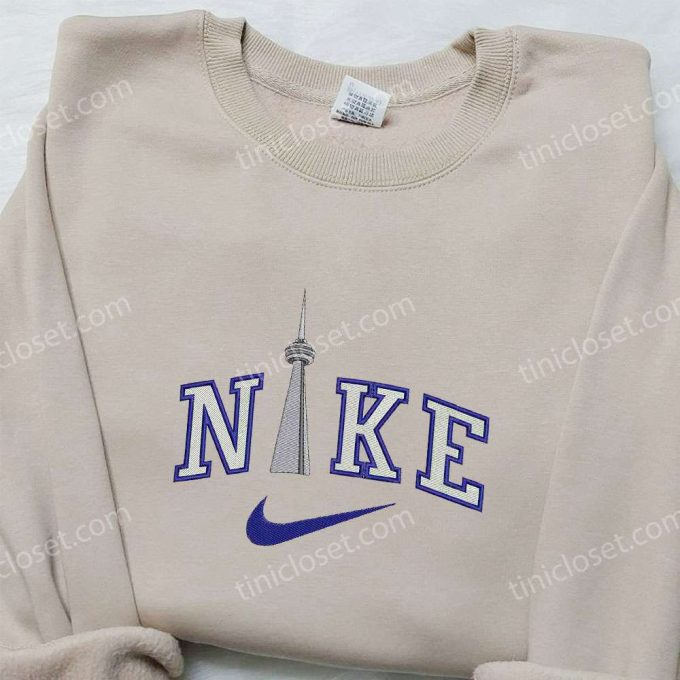 Stylish Tower x Nike Embroidered Hoodie & Shirt: The Perfect Family Gift!