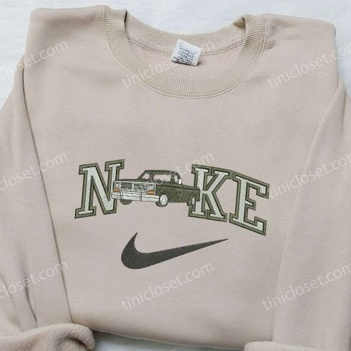 Truck Dodge x Nike Embroidered Hoodie & Shirt: Best Birthday Gift Ideas