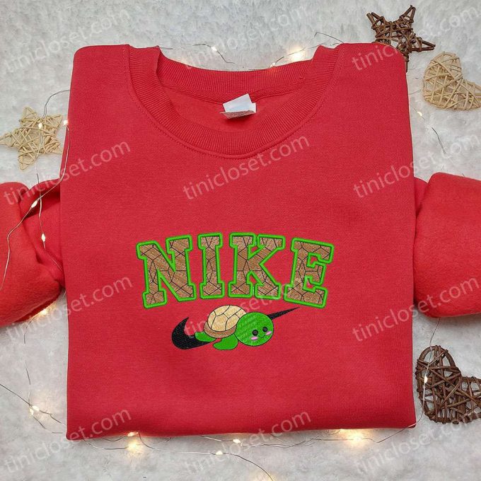 Turtle x Nike Embroidered Shirt: Animal & Custom Designs