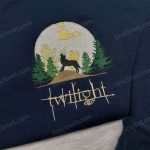 Twilight Embroidered Sweatshirt & Vintage Moon Forks Hoodie: Perfect Gifts for Twilight Saga Fans