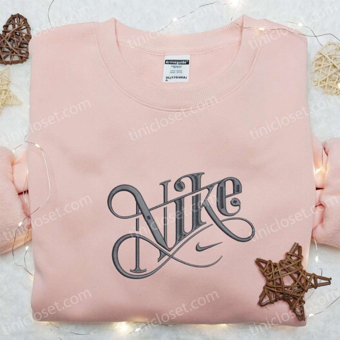 Typography x Nike Embroidered Sweatshirt: Best Nike Inspired Hoodie for Birthday Gift