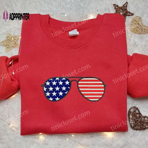 Beautiful America Embroidered Shirt: Best Patriotic Gift for National Day Show Your Pride!