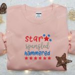 USA Stars Spangled Hammered Embroidered Shirt: Best Patriotic Shirts & National Day Gifts