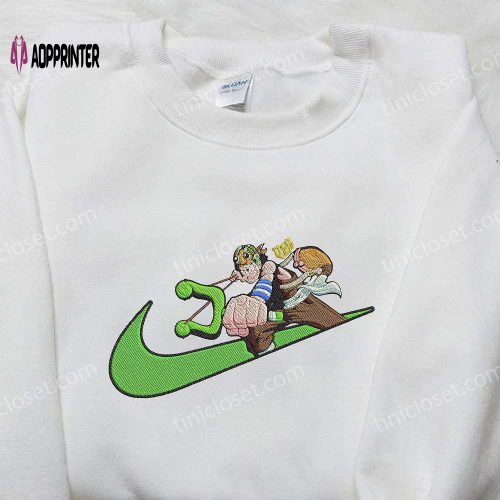 Usopp x Nike Swoosh Anime Hoodie & Embroidered One Piece Nike Inspired Shirt