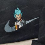 Dragon Ball Z Embroidered Shirt Hoodie & Sweatshirt – Perfect Anime Fan Apparel with Vegeta Nike Design