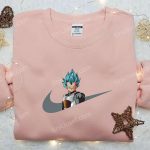 Vegeta Super Saiyan Blue x Nike Swoosh Anime Hoodie – Dragon Ball Embroidered Shirt Nike Inspired