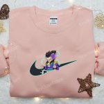 Vegeta Super Saiyan Purple x Nike Swoosh Anime Embroidered Hoodie and Shirts: Dragon Ball & Nike Inspired Apparel