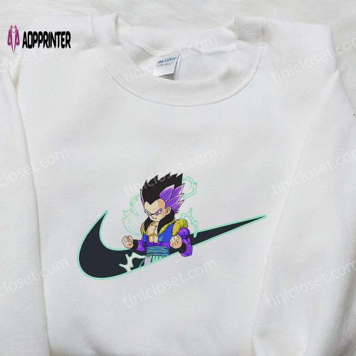 Vegeta Super Saiyan x Nike Swoosh Anime Hoodie Dragon Ball Embroidered Shirt Nike Inspired Shirt