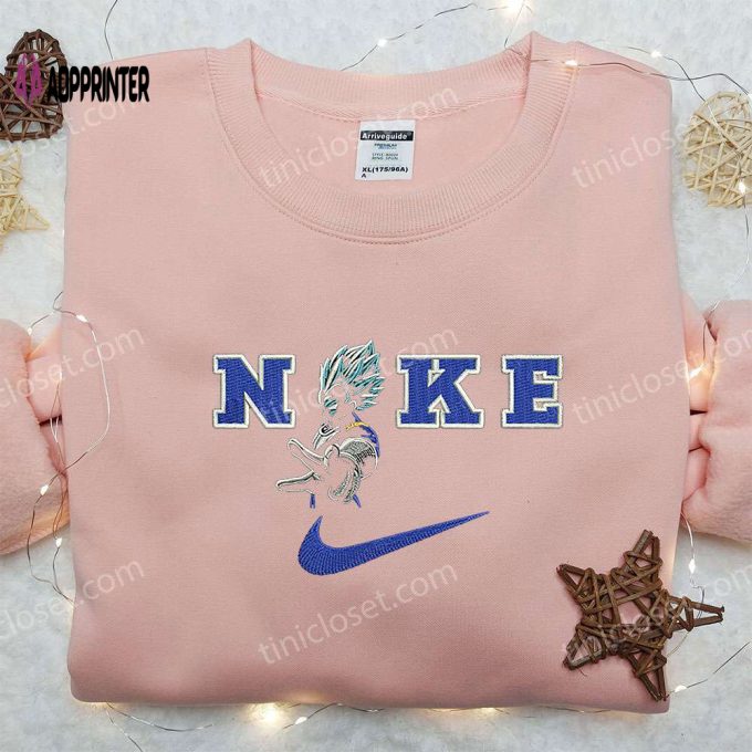 Vegeta x Nike Embroidered Sweatshirt – Dragon Ball Inspired Shirt Nike Design