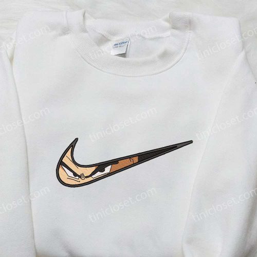 Vegeta x Nike Swoosh Anime Hoodie Dragon Ball Embroidered Shirt Nike Inspired Tee