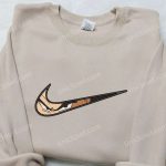 Vegeta x Nike Swoosh Anime Hoodie Dragon Ball Embroidered Shirt Nike Inspired Tee