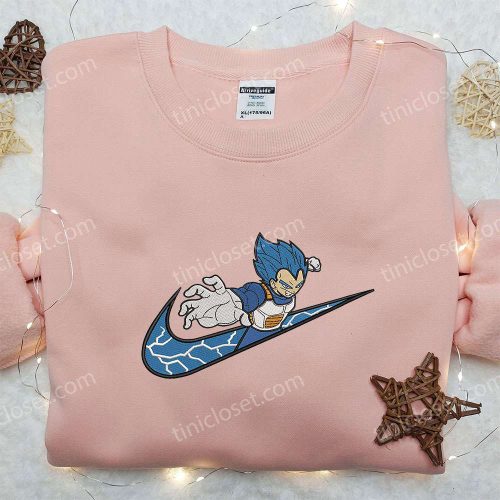 Dragon Ball Vegeta x Nike Hoodie & Embroidered Shirts: Unique Nike Inspired Apparel