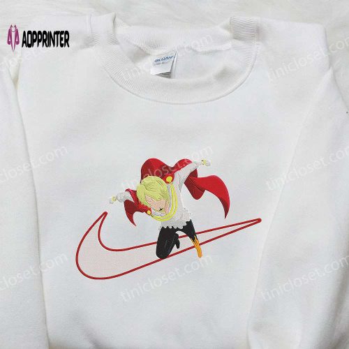 Vinsmoke Sanji x Nike Swoosh Anime Hoodie & Embroidered Shirts: One Piece & Nike Inspired Apparel