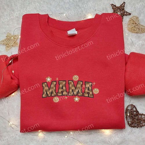 Vintage Checkered Mama Embroidered Shirt Mother s Day Hoodie – Best Holiday Gift Idea