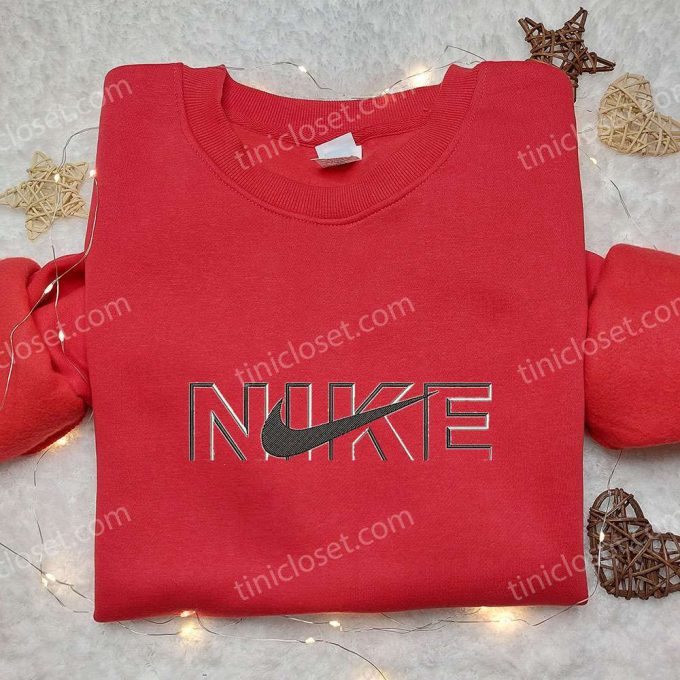 Vintage Custom Nike Embroidered Sweatshirt – Unique Nike Inspired Shirt Perfect Birthday Gift