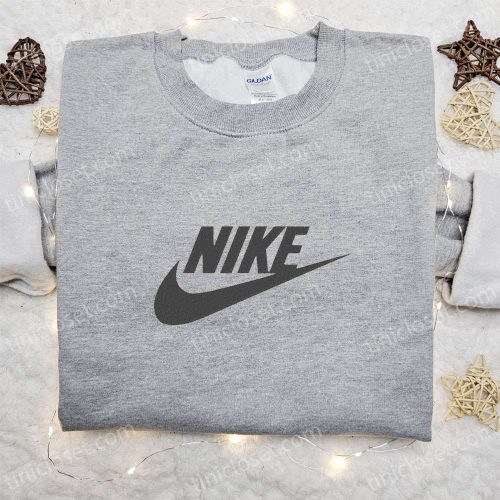 Vintage Nike Embroidered Hoodie & Shirt: Best Family Gifts