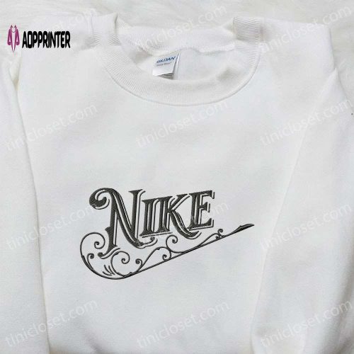 Nike Inspired Gingerbread Xmas Embroidered Tshirt: Best Christmas Gift Ideas