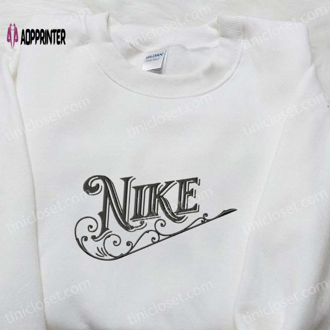 Vintage Nike Embroidered Sweatshirt & Custom Shirt: Perfect Family Gift