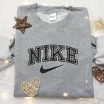 Vintage 90s Nike Spellout Embroidered Shirt: Custom Best Family Gifts