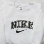 Vintage 90s Nike Spellout Embroidered Shirt: Customized & Best Family Gifts