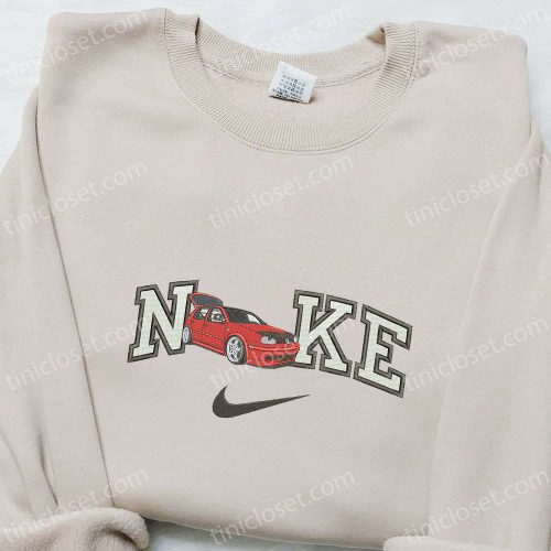 Volkswagen Golf Mk4 x Nike Embroidered Shirt: Best Nike Inspired Gift for Family