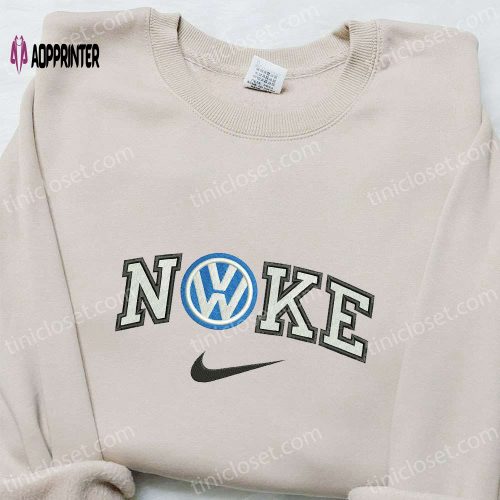 Volkswagen x Nike Embroidered Sweatshirt: Transportation Hoodie Best Birthday Gift Ideas