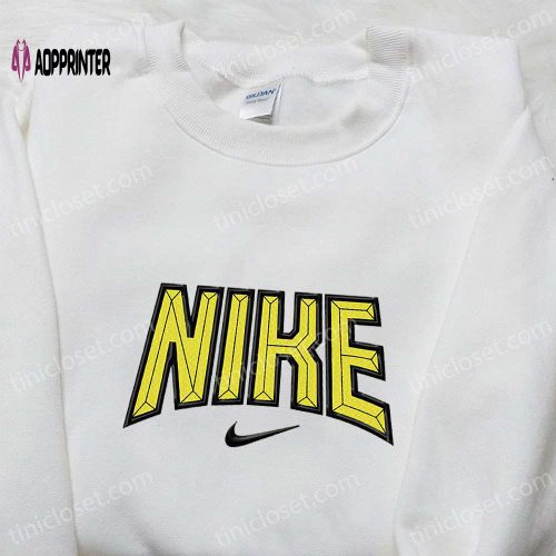 Nike Inspired Volumetric Letters Embroidered Shirt – Best Birthday Gift Ideas