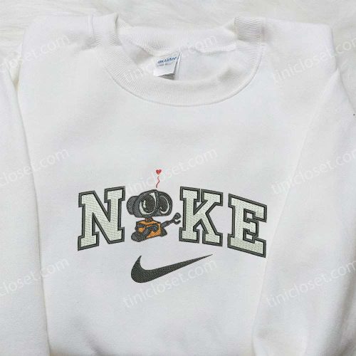 Wall-E x Nike Embroidered Hoodie & Disney Shirt: Unique Nike-Inspired Designs for Fans!