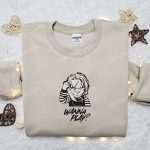 Wanna Play Chucky Embroidered Shirt: Scary Halloween Gift for Family