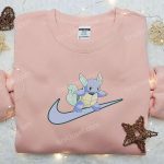 Wartortle x Nike Swoosh Anime Embroidered Hoodie & Shirts: Pokemon & Nike Inspired Apparel