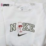 Nike Embroidered Hoodie Favorite Drink & Inspired Shirts: Wine Glass Nike Designs