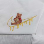 Winnie Pooh Nike Swoosh Sweatshirt & Disney Embroidered Hoodie: Custom Nike Swoosh Shirt