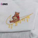 Winnie Pooh Disney Embroidered Hoodie – Custom Nike Swoosh Sweatshirt